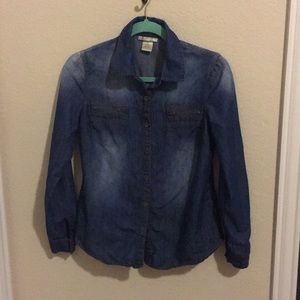 A’gaci long sleeve denim flannel